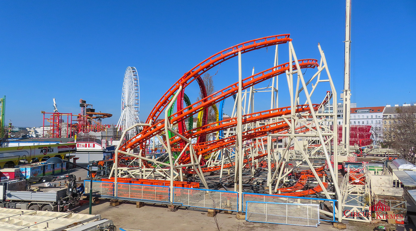 2022 Aufbau Olympia Looping in Wien