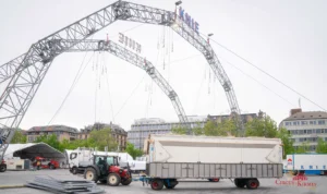 2026 Aufbau des Schweizer National Circus Knie in Zürich