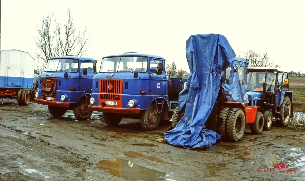 1995 im Winterquartier des Zirkus Probst in Staßfurt