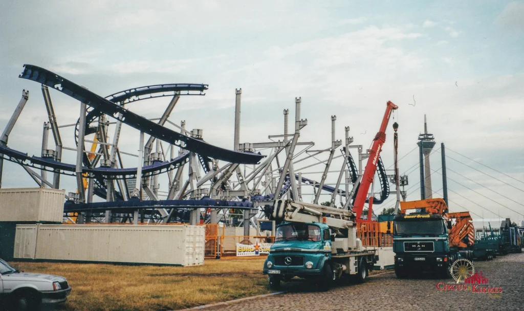 1995 Aufbau des Eurostar in Düsseldorf