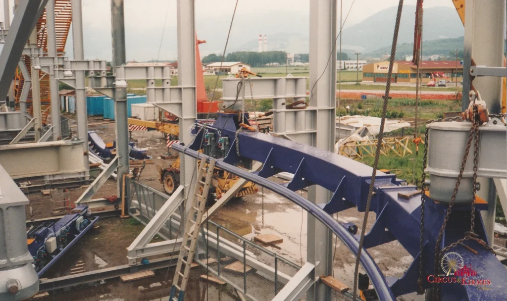 1995 Bauphase des Eurostar von Oscar bruch