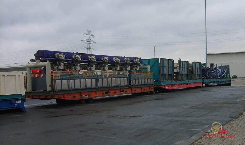 2008 Verladung des Eurostar nach Moskau