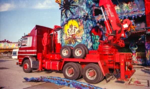 1989 Schausteller Renoldi mit der Geisterschlucht in München